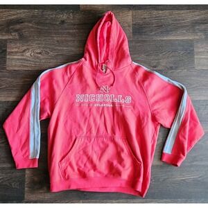 Red Oak Nichols State University Colonels  Men Large Red Hoodie